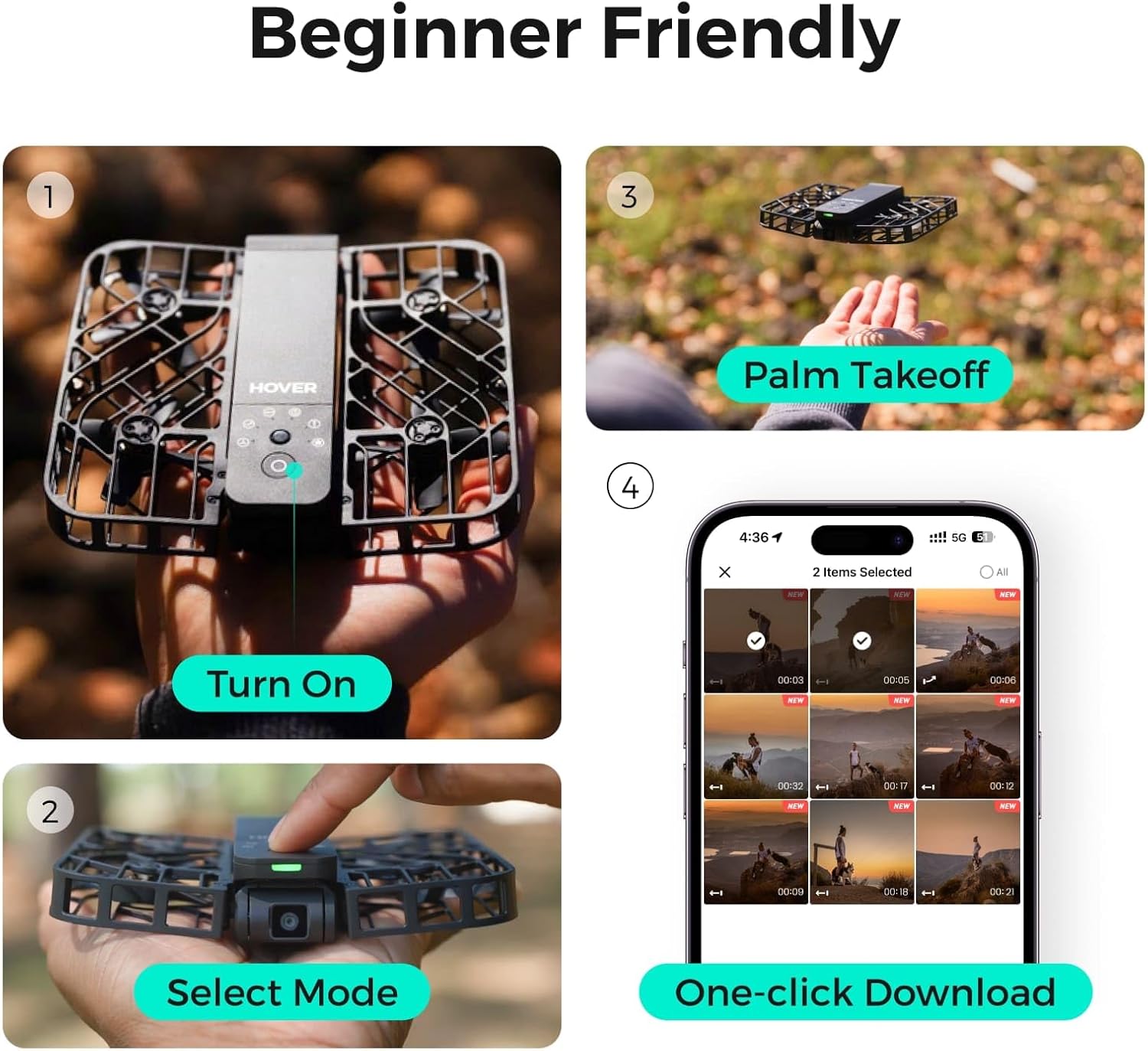  HOVERAir X1 Combo Self-Flying Camera Drone